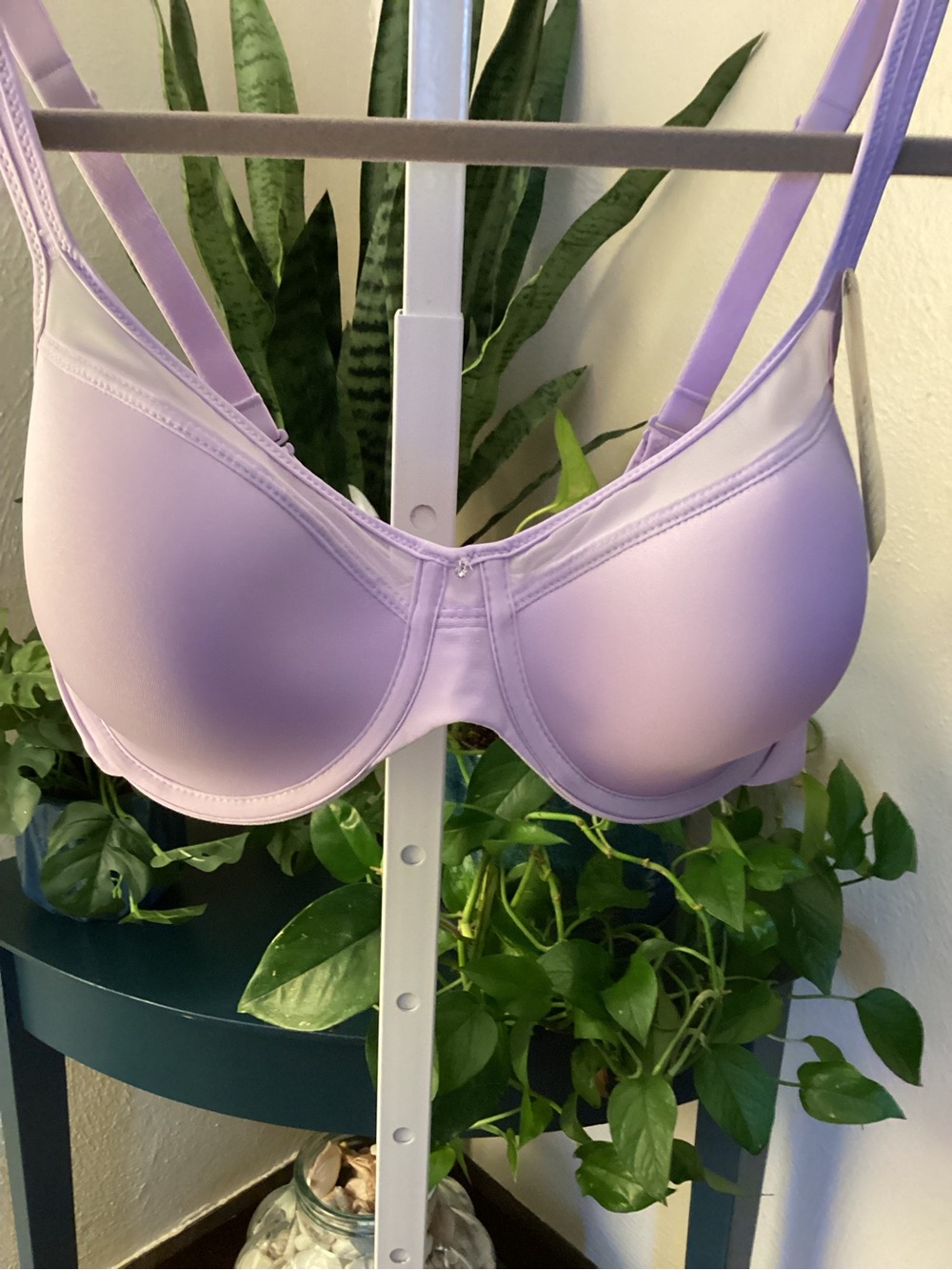 Bali Lavender Light Purple Underwire T-Shirt Bra 36 D NWT